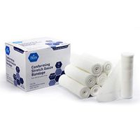 Medpride Conforming Gauze Rolls (4''x 4.1 Yards) – Pack of 12 First Aid Rolled Stretch Bandages for Wounds & Injuries – Disposable Nonsterile Body Wrap Dressing for The Knee, Ankle, Hands, Wrist