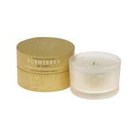 Scentered HAPPY Aromatherapy Scented Candle - Encourages Feelings of Positivity & Gratitude - Grapefruit, Lemon and Cedarwood Blend - Travel Size