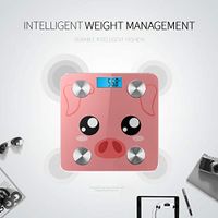 Cartoon Funny Pink Pig Nose Electric Scales for Weight Weight Scales for People Electronic Weight Scale Tracks 8 Key Compositions Analyzer Sync with Fitness Apps 400 Lbs