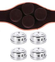 Moxa Cone Burner Box Set - Acupuncture Moxa Box Moxibustion Burner Holder Box with 4 Boxes and Carry On Belt for Back Pain, Muscle Stiffness, Tendonitis, Arthritis/NO Moxa Cone (A)