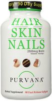 Purvana Hair Nail and Skin 90 Count New Convenient Size