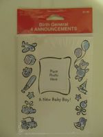 Photo Birth Announcement with Envelopes