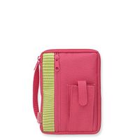 Enesco Faith & Grace by Gregg Gift Fuchsia Fish Detail Microfiber Compact Bible Cover, 6.875"