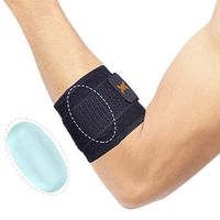 Thx4COPPER Infused Adjustable Compression Tennis and Golfers Elbow Support Brace, with Pad for Muscle and Joint Pain Relief, Tendinitis, Carpal Tunnel Syndrome …