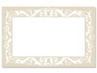 Pack Of 50, Pearl Lace Border Enclosure Card 3-1/2" x 2-1/4" Made In USA