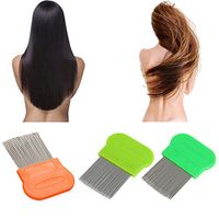 JSPOYOU Hair Lice Comb Brushes Terminator Fine Egg Dust Nit Free Removal Stainless Steel