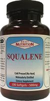 Squalene (500mg - 100 Softgels), Best Nutrition Products, Hayward, CA The Natural Nutritional Supplement for Cardiovascular, Heart Health and Joint Problem