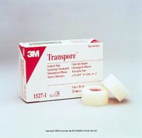 3M Transpore Tape, Transpore Tape 1 X 1.5 Yd, (1 CASE, 500 EACH)