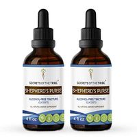 Shepherd's Purse Alcohol-Free Tincture Liquid Extract, Organic Shepherd's Purse (Capsella Bursa-Pastoris) Dried Herb (2x4 fl oz)