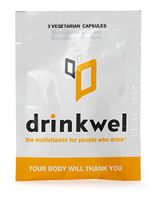 Drinkwel Hangover Cure Multivitamin Supplement (4 Single Serving) | Milk Thistle, N-Acetyl Cysteine (NAC), Vitamin C, Zinc, Magnesium | Morning Recovery, Liver Cleanse, Detox, Immune Support