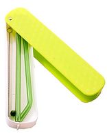 Emmix Glass Straws Private Solid Box Multi Color 8 inchs X 1/3 inchs Reusable Drinking Straw Case Set Perfect for Home, Office or Gift - Green, Yellow, Pink, Blue (Green)