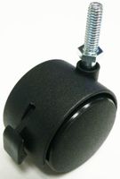Oajen 2" 50mm Caster, Locking, Brake, 1/4" - 20 x 1", 4 Pack, 90 lbs Raing Each