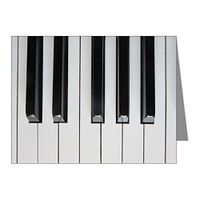 Note Cards (10 Pack) Piano Keys: Up Close and Musical