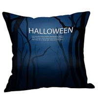 Bosji (45x 45 cm) Throw Pillowcase,Happy Halloween Pumpkin Decoration Pillow Case Holiday Home Decor Polyester Scary Printed Zipper Sofa Pillow Covers