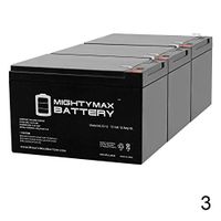 Mighty Max Battery Replacement for RBC4 12V 12Ah SLA Sealed Lead Acid AGM Battery - 3 Pack Brand Product