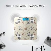 Bluetooth Weighting Scales Cartoon Creative Beautiful Cat Pet Weight Scale Body Fat Composition Monitor Analyzer with Smartphone App for Body Management-396 Lbs