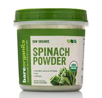 BareOrganics Spinach Powder | Organic, Vegan, Non-GMO, Gluten-Free | Energy & Vitality, 8oz