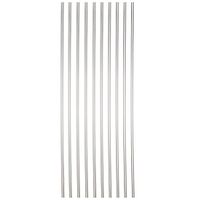 Sammons Preston Reusable Drinking Straws, Long Reusable Straws are Dishwasher Safe, Set of 10 Straws for Wine Bottles, Tall Cups, Smoothies, Large Glasses, & Thick Liquids, 1/8" Wide, Rigid