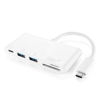 TNP Products USB C Micro SD/MMC/SD Card Reader + USB 3.0 Type A