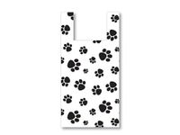 Sprinkles Gifts 50 PAW Paw Prints Bags + Gift Card Bag Dog Animal Pet Store Vendor Shopping Merchandise Plastic 25% Recycled T Sack Small 8x5x18"