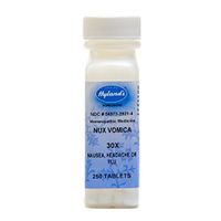 Hyland's Nux Vomica 30X Tablets, Natural Homeopathic Hangover Relief, Relief of Nausea, Headache or Flu, 250 Count