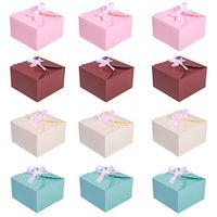 MissShorthair Gift Boxes, 12 Pack Solid Color Decorative Boxes for Small Gifts, Favor Boxes for Christmas, Wedding, Birthday, Party, Holidays