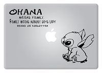 Univers3 Stitch Quote Ohana Family Experiment 626 Lilo & Stitch VINYL DECAL STICKER FOR MACBOOK / NOTEBOOK / LAPTOP