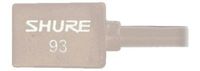 Shure WL93-T Series Subminiature Condenser Lavalier Microphones, WL93T - Tan, with 4-foot (1.2 m) Cable