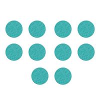 Iuhan 10Pcs Aromatherapy Essential Oil Diffuser Locket Necklace Refill Pads Car Perfume Supplemental Pad Essential Oil Diffuser Cotton Decorate Jewelry Mat (Army Green)
