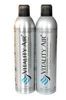 Vitality Air Boost Oxygen Levels - for Your Body - 10L Recreational Canned Oxygen Twin Pack (2)