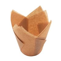 Qiaonai(TM) Christmas Cupcake Oil-proof Paper Cup Christmas Paper Disposable Cake Baking Cups Pack of 50 (Gold)
