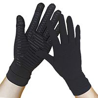 Copper Gloves - Arthritis Compression Gloves Full Finger - Touch Screen - Relieve Arthritis, Rheumatoid, RSI, Carpal Tunnel, tendonitis Pain for Women and Men (Pair) (M)