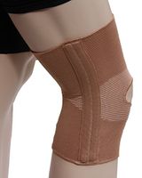 Alpha Medical Dual Stay Compression Support Knee Brace w/Open Patella (X-Large Beige)