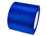 ATRibbons 25 Yards 3 Inches Wide Satin Ribbon Perfect for Wedding Satin Chair Sash and Gift Wrapping (Royal Blue)