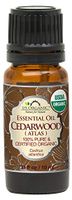 US Organic 100% Pure Cedarwood Essential Oil (Atlas) - USDA Certified Organic, Steam Distilled (More Size Variations Available) (10 ml / .33 fl oz)