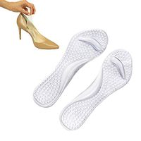 Chanan Silicone Gel Insoles for Womens Shoes - Durable & Comfortable Heel Inserts Help Support Relief from Sore Feet, Plantar Fasciitis | Perfect for Work or Casual wear. (Clear: 1 Pair)