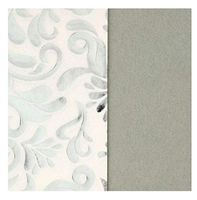 Fancy Silver & White Paisley Floral Swirl Design Pack of Decorative Premium Gift Wrapping Tissue Paper