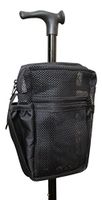 Cane Buddy - Secure Pouch, Accessory Bag for Cane, Walker, Crutches and Wheel Chairs (Black)