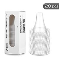 Ear Thermometer Probe Covers, 20 pcs Ear Thermometer Replacement Lens Filters Probe Cover, Ear Thermometer Probe Covers/Lens Filters/Refill Caps for All Braun ThermoScan Models