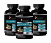 Brain Booster Capsules - Organic Hemp Seed Oil 1000MG - Hemp Seed Oil Organic Capsules - 3 Bottles 360 Liquid Capsules