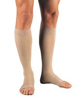 JOBST Relief Knee High 20-30 mmHg Compression Socks, Open Toe, Beige, Small