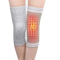 Knee Braces Heating Knee Pad can Relieve Old Cold Leg Knee Pain Elderly Joint Protection Artifact Men and Women Knee Warm (Color : Gray, Size : M)