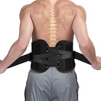 SZ CLIMAX Lumbar Waist Back Brace Support Belt, Waist Protector, Posture Corrector for Men Women, for Back Pain, Sciatica, Scoliosis and Herniated Disc S - Belly Size 27''-32''