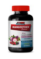 Brain Support Vitamins - Mangosteen Extract Complex 1440MG - Natural ANTIOXIDANT - Pomegranate Extract - 1 Bottle 60 Capsules