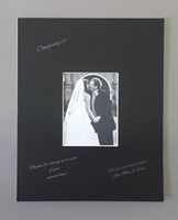 18x24 Black Signature and Autograph Picture Mat for 8x10 picture. Weddings, Baby Showers, Reunions