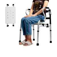 Lightweight Multi-Function Walker, Elderly Walker, Four-Legged Walking Armrest, Easy to Fold, Suitable for Bathroom, Travel, Outdoor Sports