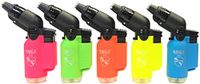 Eagle Assorted Neon Color Refillable Jet Flame Torch Pipe Lighter W/Tamper, 2ct, 1885-2