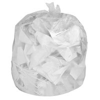 Ox Plastics 39 Gallon Recycle Trash Bags, 32 X 37, 1.5 mil Strength, MADE IN USA (Clear, 100)