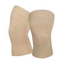 Knee Compression Sleeves, 1 Pair, Can Be Worn Under Pants, 20-30mmHg Strong Support Knee Brace for Unisex, Knee Support for Meniscus Tear, Arthritis, Pain Relief, Injury Recovery, Sports, Daily Wear, Beige S