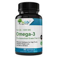 Ultra-Pure Omega 3 Fish Oil 1,200 MG No Fishy Aftertaste, Burpless - Supports Brain Health, Joint Function & Flexibility